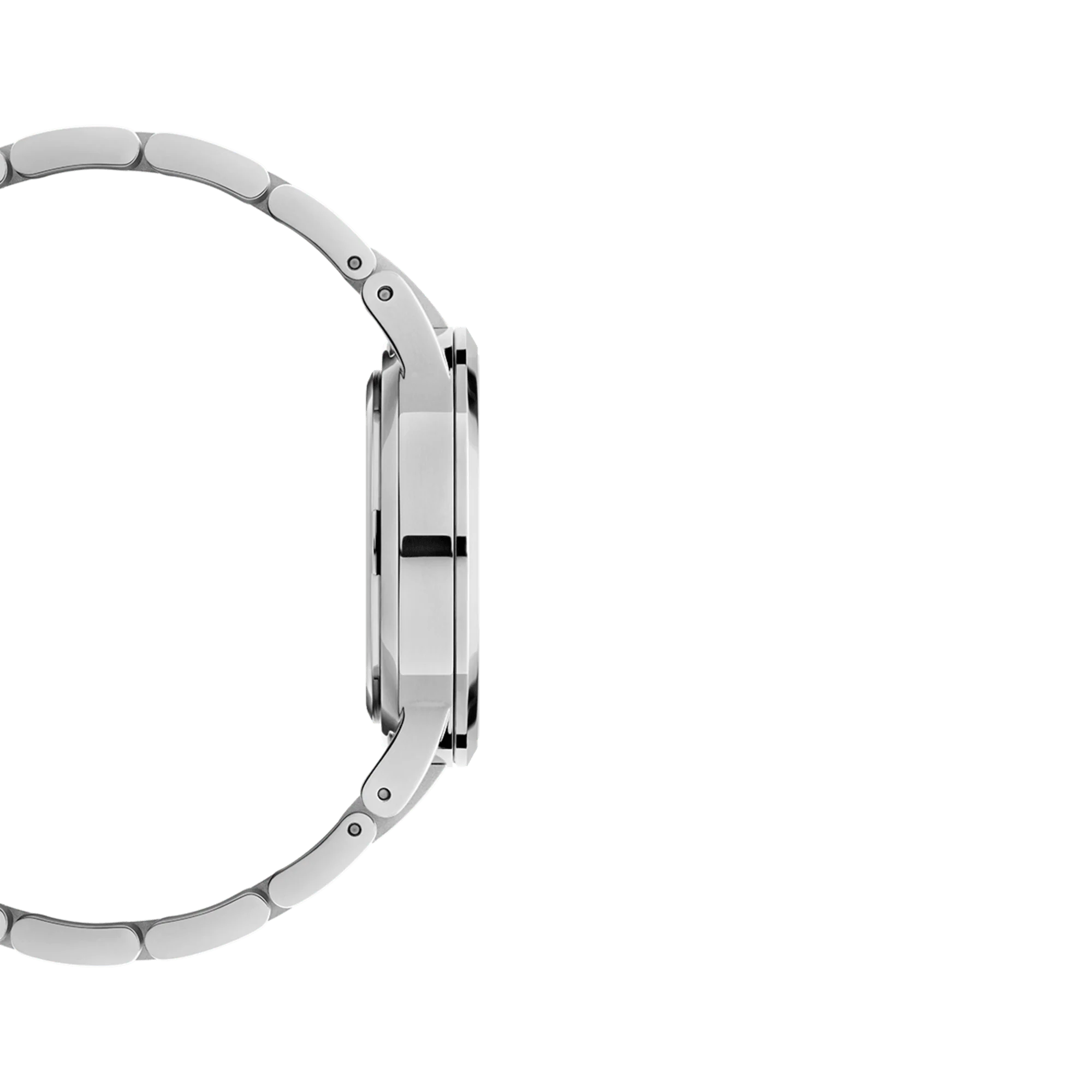 DANIEL WELLINGTON Iconic Link - Silver watch with White dial 36mm, UNISEX WATCH