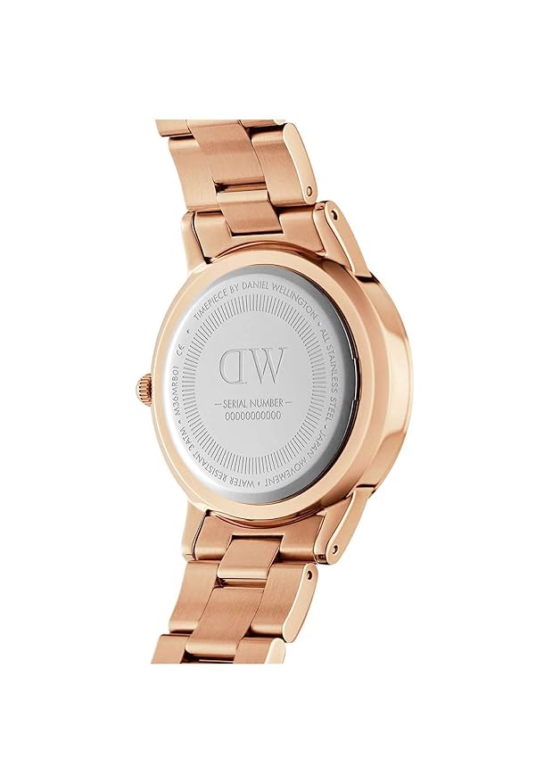 Daniel Wellington Iconic Analogue Round White Dial Water Resistant Unisex's Watch