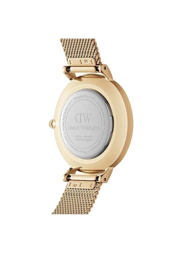 Daniel Wellington Analog Women's Watch (Green Dial Gold Colored Strap)