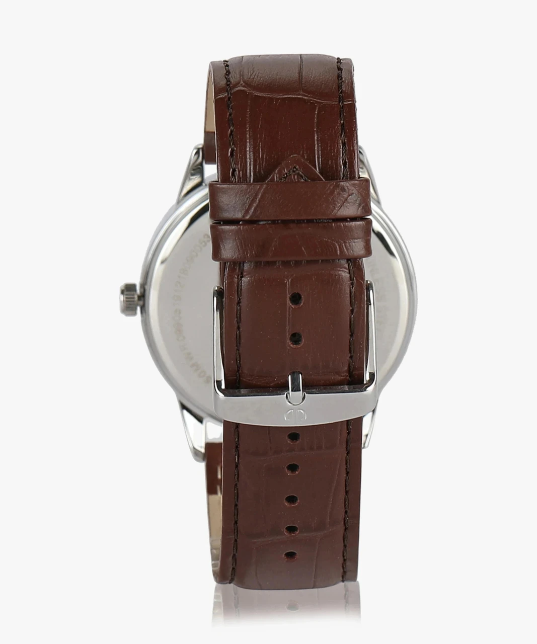 Titan ClaStainless Steelic with Date Silver Dial Brown LeatherStrap Analog Watch  - For Men