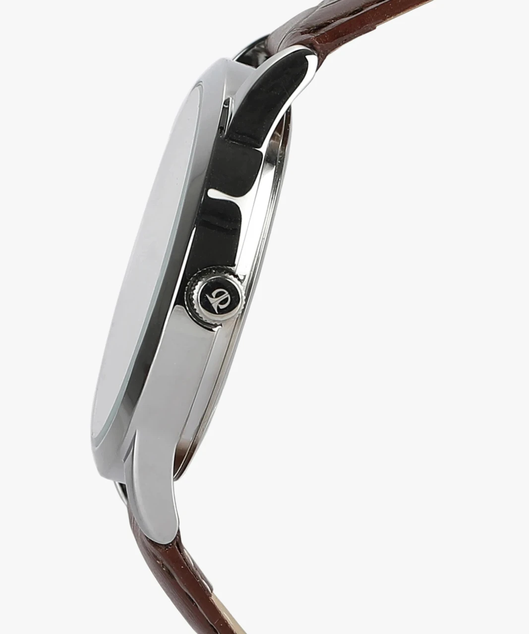 Titan ClaStainless Steelic with Date Silver Dial Brown LeatherStrap Analog Watch  - For Men