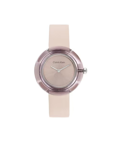 Calvin Klein Circular Transparent Resin Qtz Blush Round Dial Women's Watch / Analog Watch  - For Women