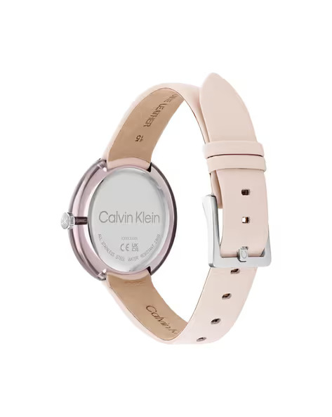 Calvin Klein Circular Transparent Resin Qtz Blush Round Dial Women's Watch / Analog Watch  - For Women