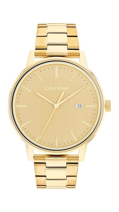 Calvin Klein Linked Analog Gold Dial Men's Watch