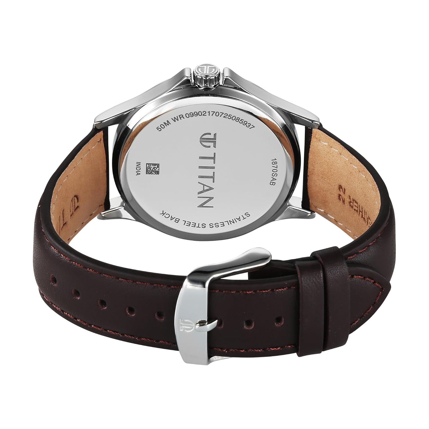 Titan Neo Arabic Quartz Green Round Dial Men's Watch | Genuine Leather Strap Material | Watches for Men Analog