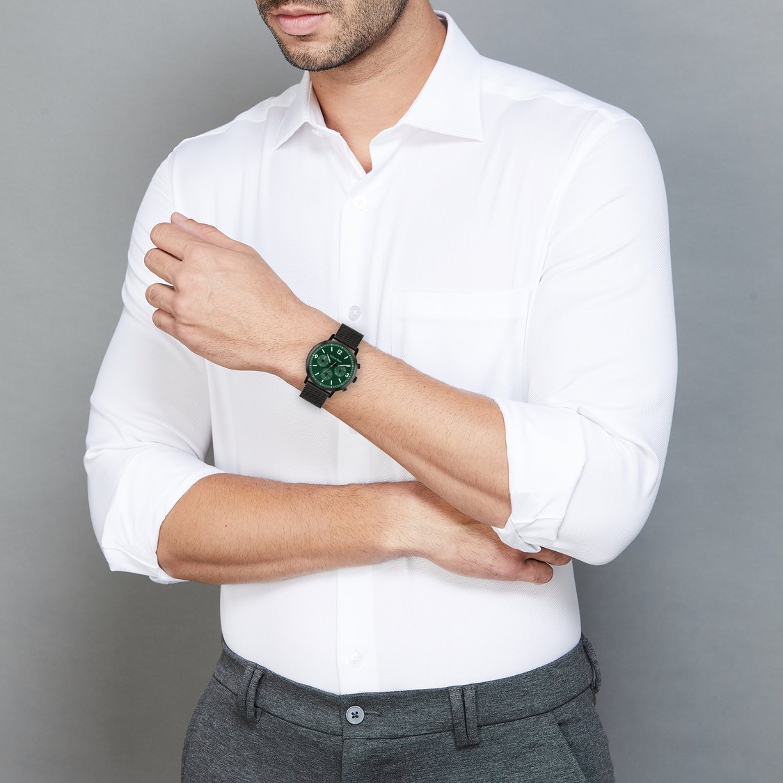 Men Bracelet Style Straps Analogue Chronograph Watch