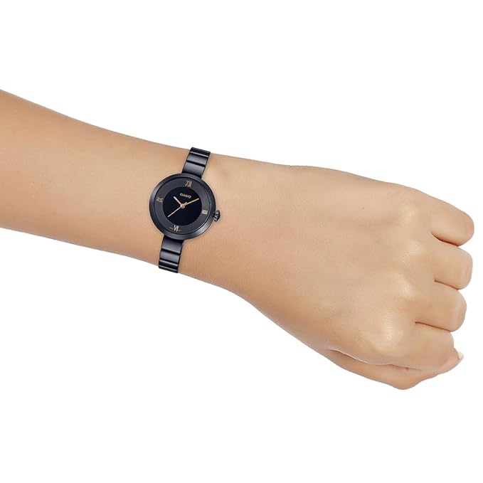 Casio Enticer Analog Black Dial Women's Watch - LTP-E154B-1ADF (A1851)