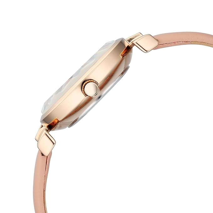 Titan Raga Showstopper Quartz Analog Pink Dial Leather Strap Watch For Women