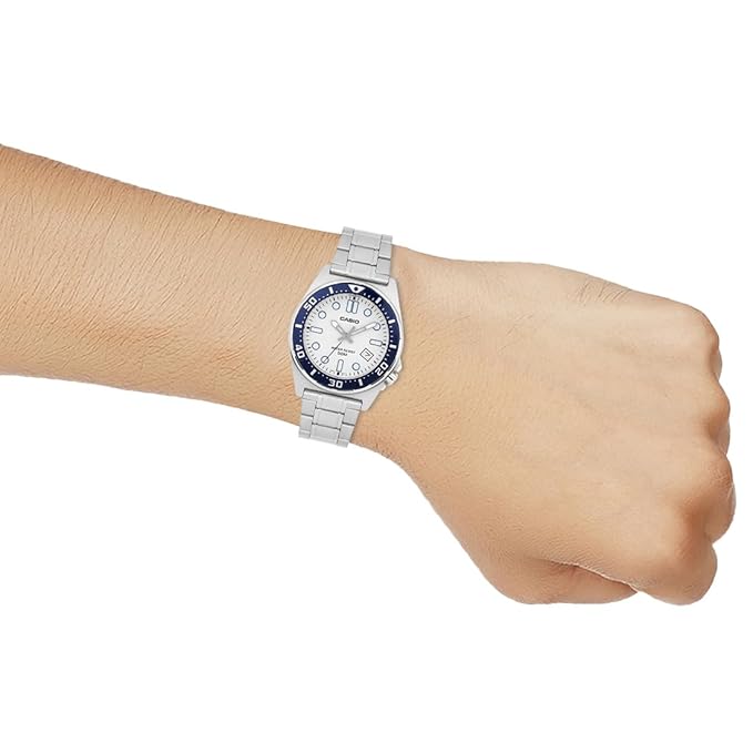 Casio Enticer Men MTD-135D-7AVDF Analog White Dial Men