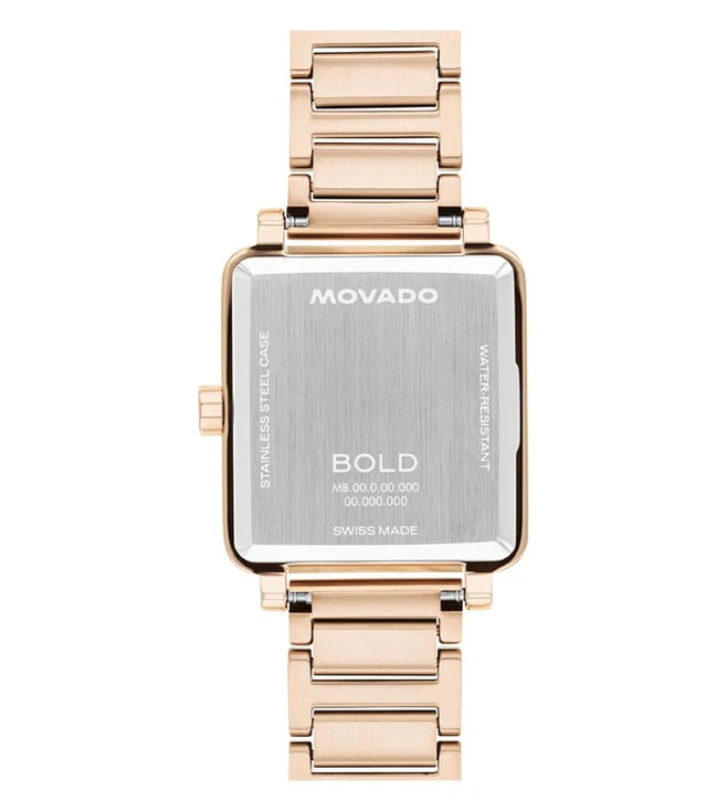 Bold Women Quartz Rose Gold Dial Analog Stainless Steel Watch