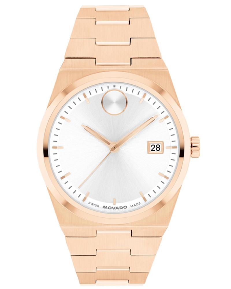 Movado Bold Women Quartz White Dial Analog Stainless Steel Watch