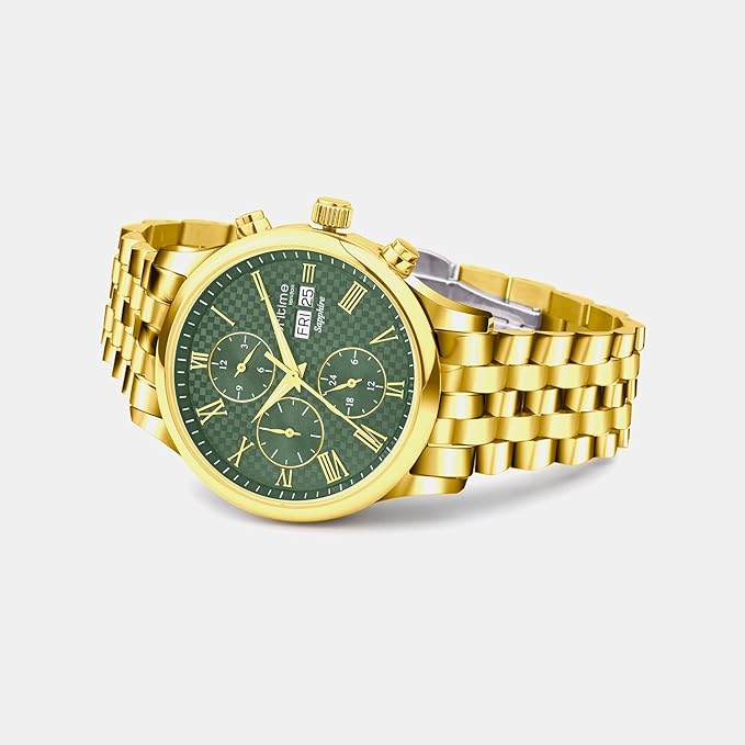Imperion Men Automatic Green Dial Analog Metal Watch