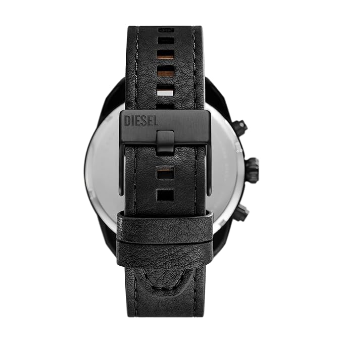 Diesel Leather Analog Multicolor Dial Men's Watch, Band Color -Black 5