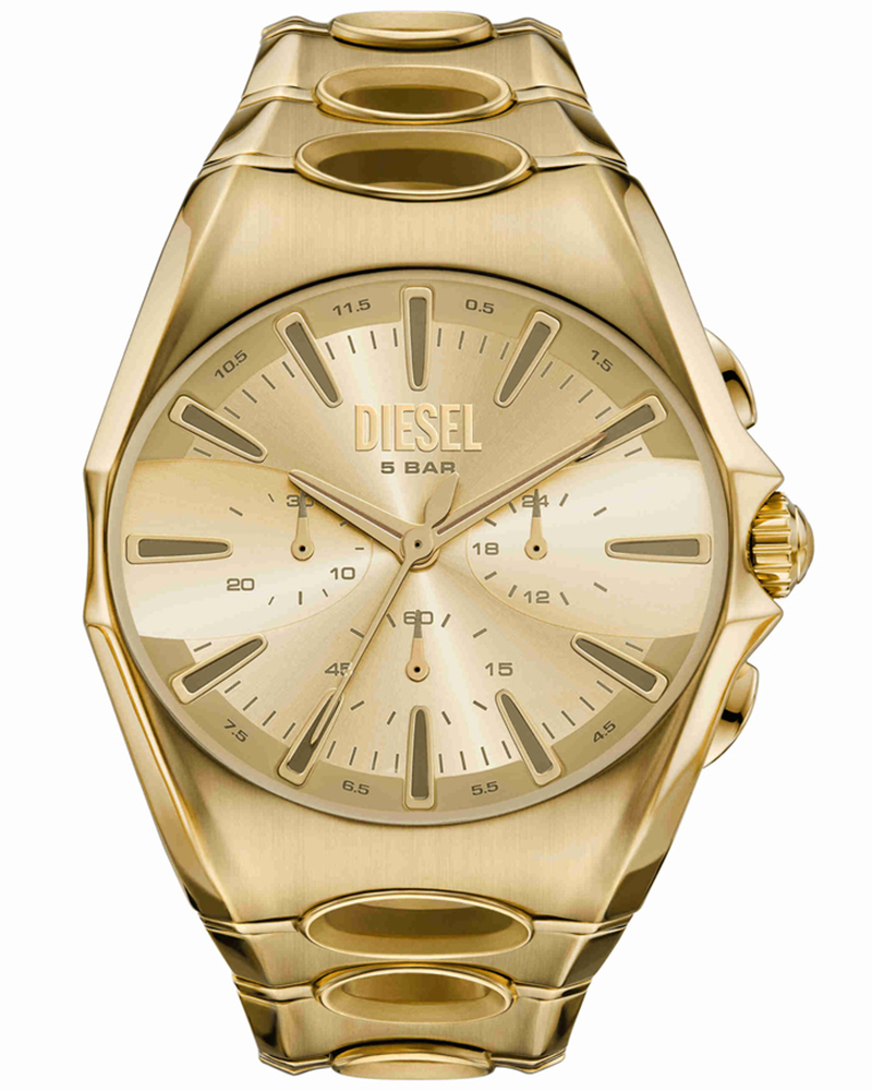 Diesel D-Curve Gold Watch