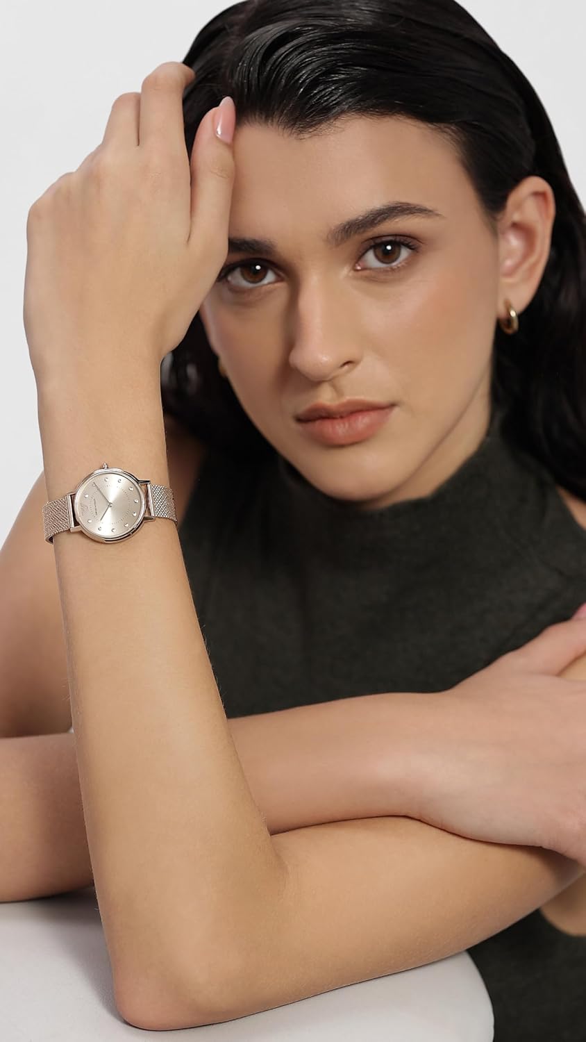 Emporio Armani Analog Pink Dial Women's Watch