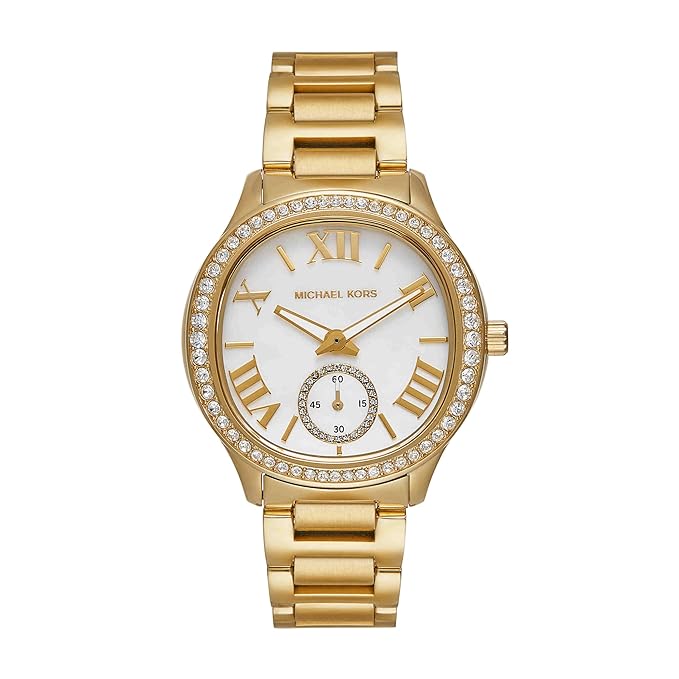 Michael Kors Stainless Steel Analog White Dial Women's Watch