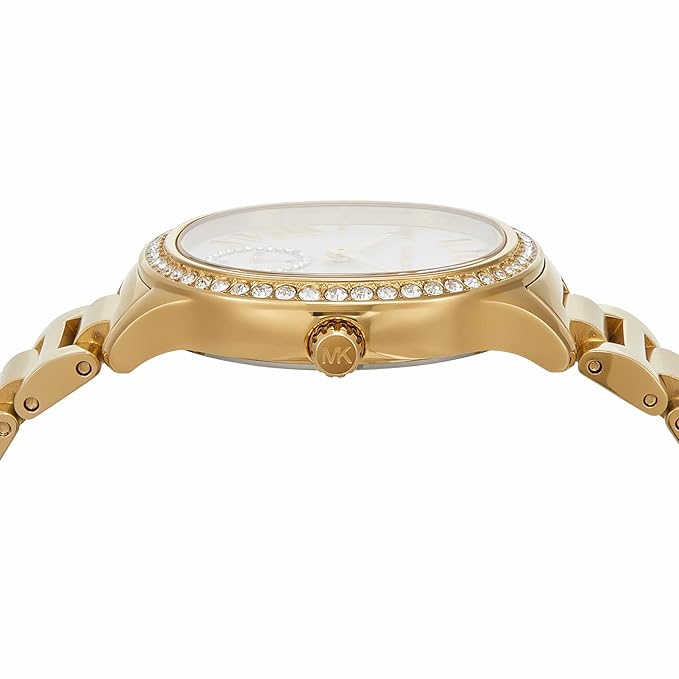 Michael Kors Stainless Steel Analog White Dial Women's Watch