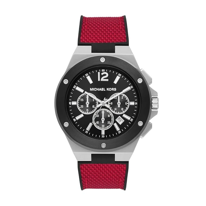 Michael Kors Lennox Analog Black Dial Men's