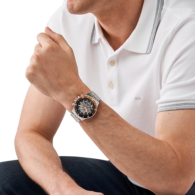 Michael Kors Bayville Analog Black Dial Men's Watch-MK9046