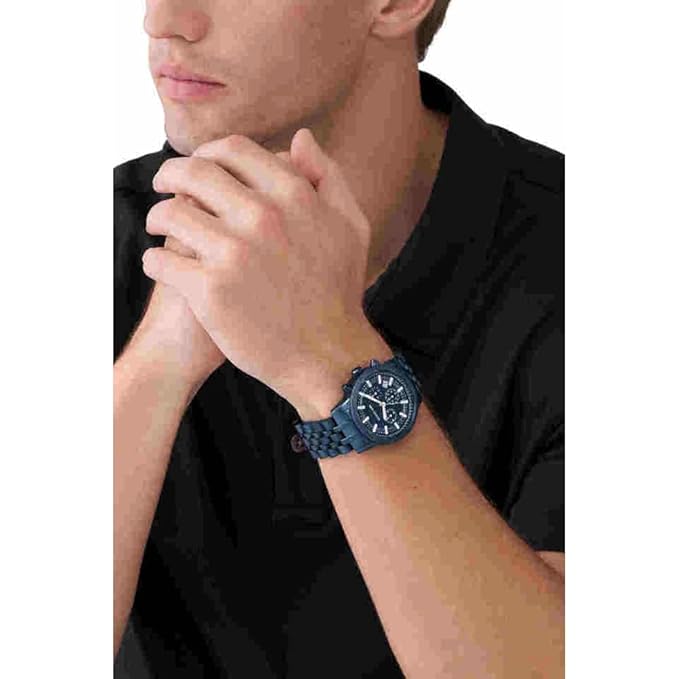 Michael Kors Hutton Analog Blue Dial Men's Watch