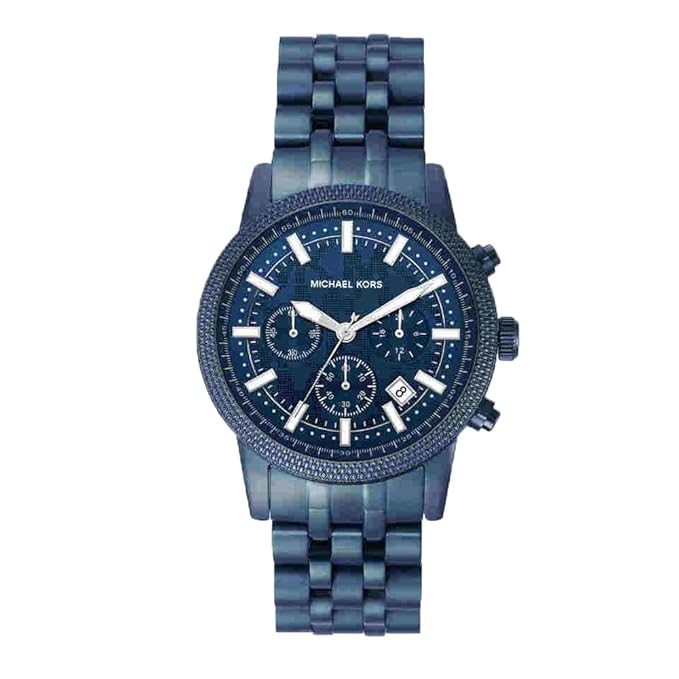 Michael Kors Hutton Analog Blue Dial Men's Watch