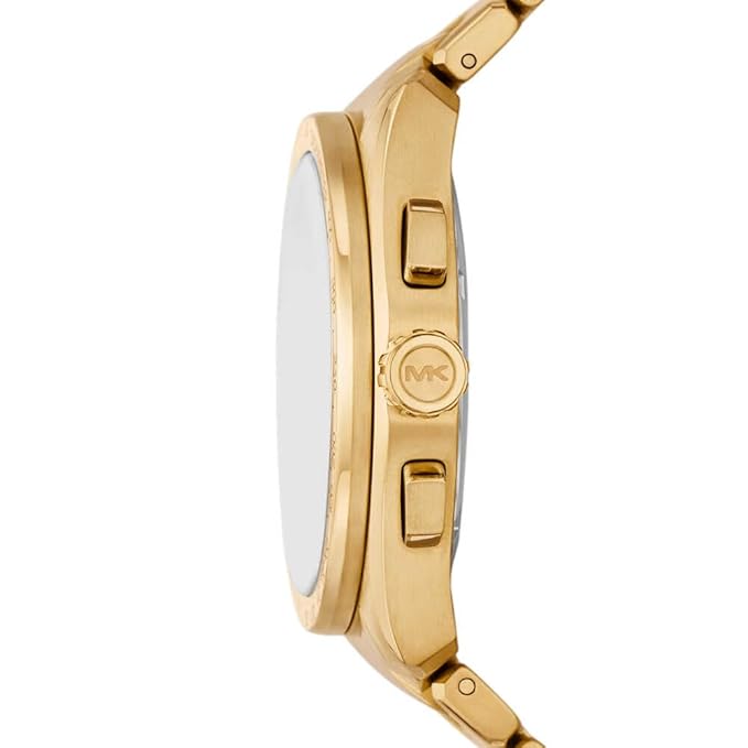 Michael Kors Analog Men Accelerator 2.0 Black Dial Gold Watch