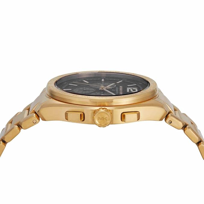 Michael Kors Analog Men Accelerator 2.0 Black Dial Gold Watch