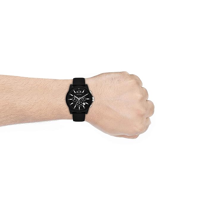 Armani Exchange Mens Chronograph Watch Black
