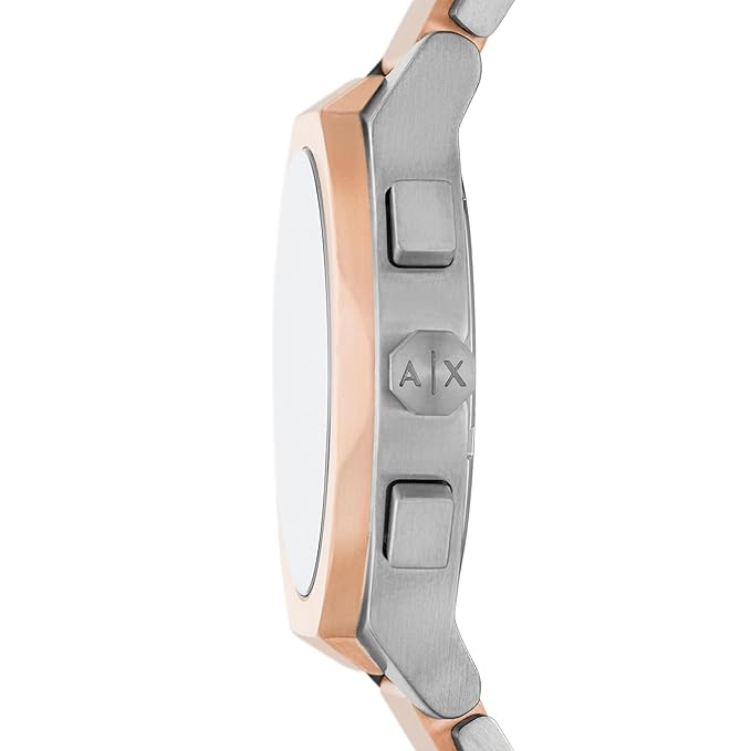 Armani Exchange Stainless Steel Analog Black Dial Men's Watch ,Band Color:Multicolor