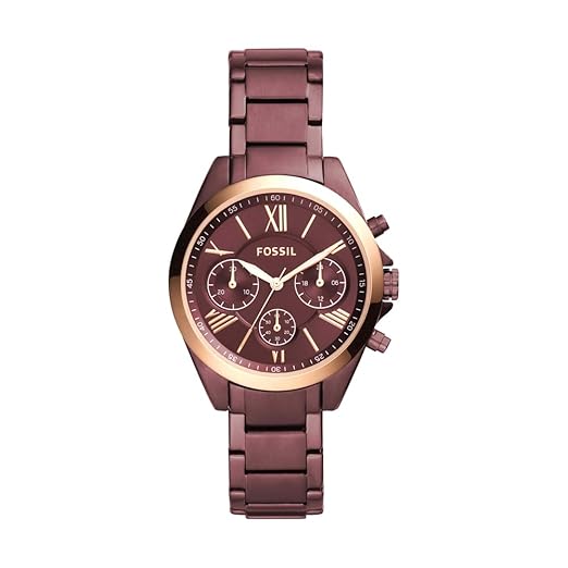 Fossil Modern Courier Analog Red Dial and Band Women's Stainless Steel Watch