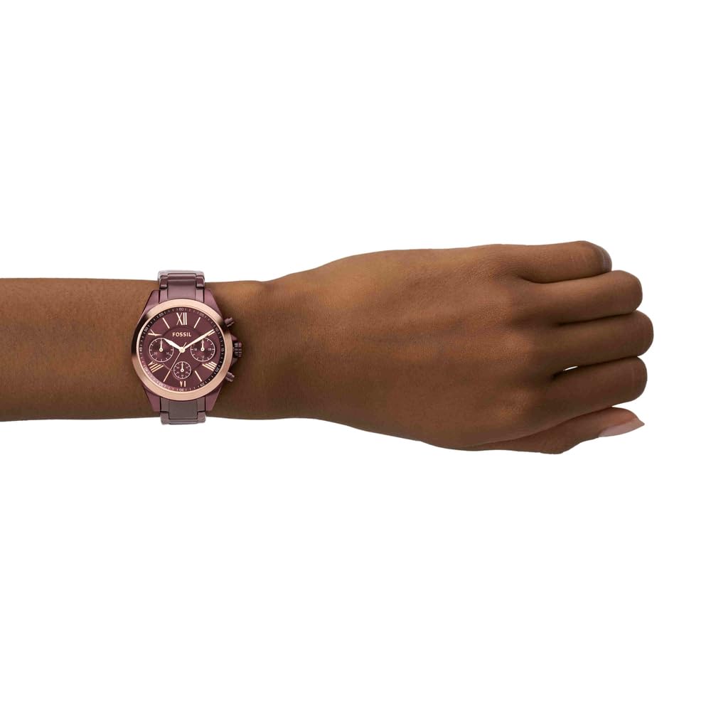 Fossil Modern Courier Analog Red Dial and Band Women's Stainless Steel Watch