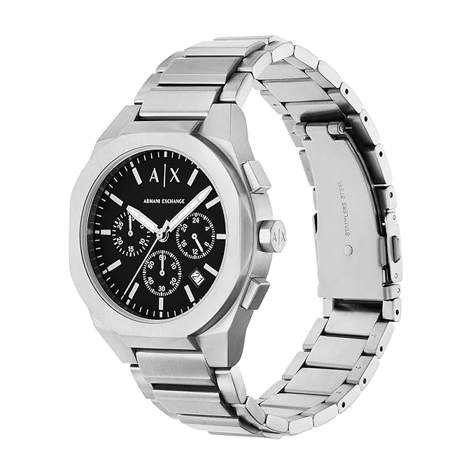 Armani Exchange Silver Quartz Stainless Steel Watch