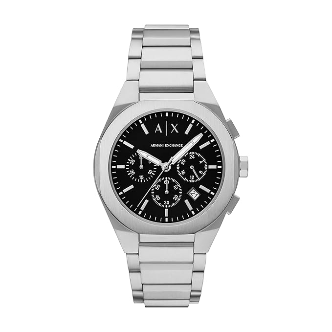 Armani Exchange Silver Quartz Stainless Steel Watch