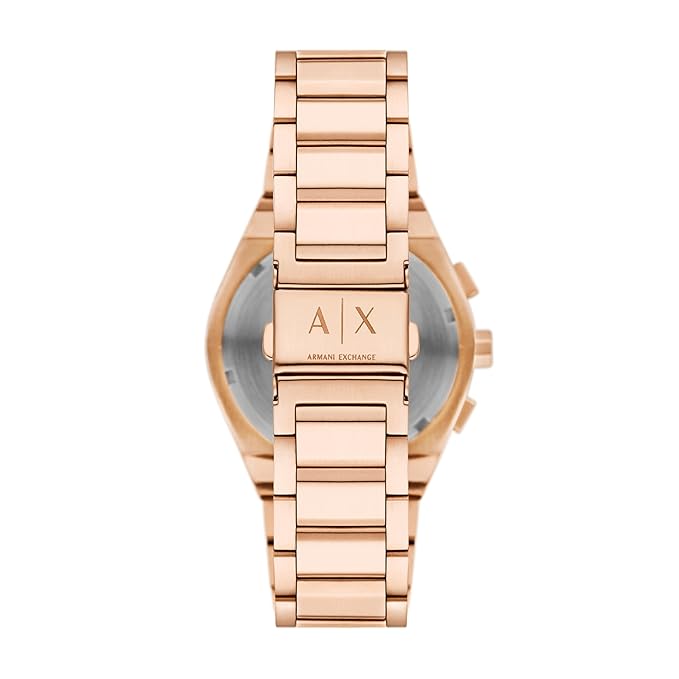 Armani Exchange NA Rose Gold Quartz Stainless Steel Watch