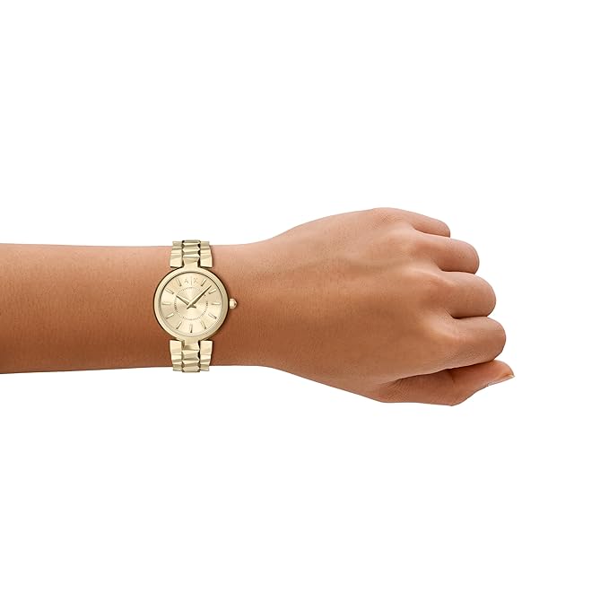 Armani Exchange Gold Quartz Stainless Steel Watch