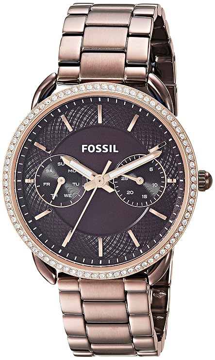 FOSSIL Jacqueline Three-Hand Date Brown Stainless Steel Watch Analog Watch  - For Women