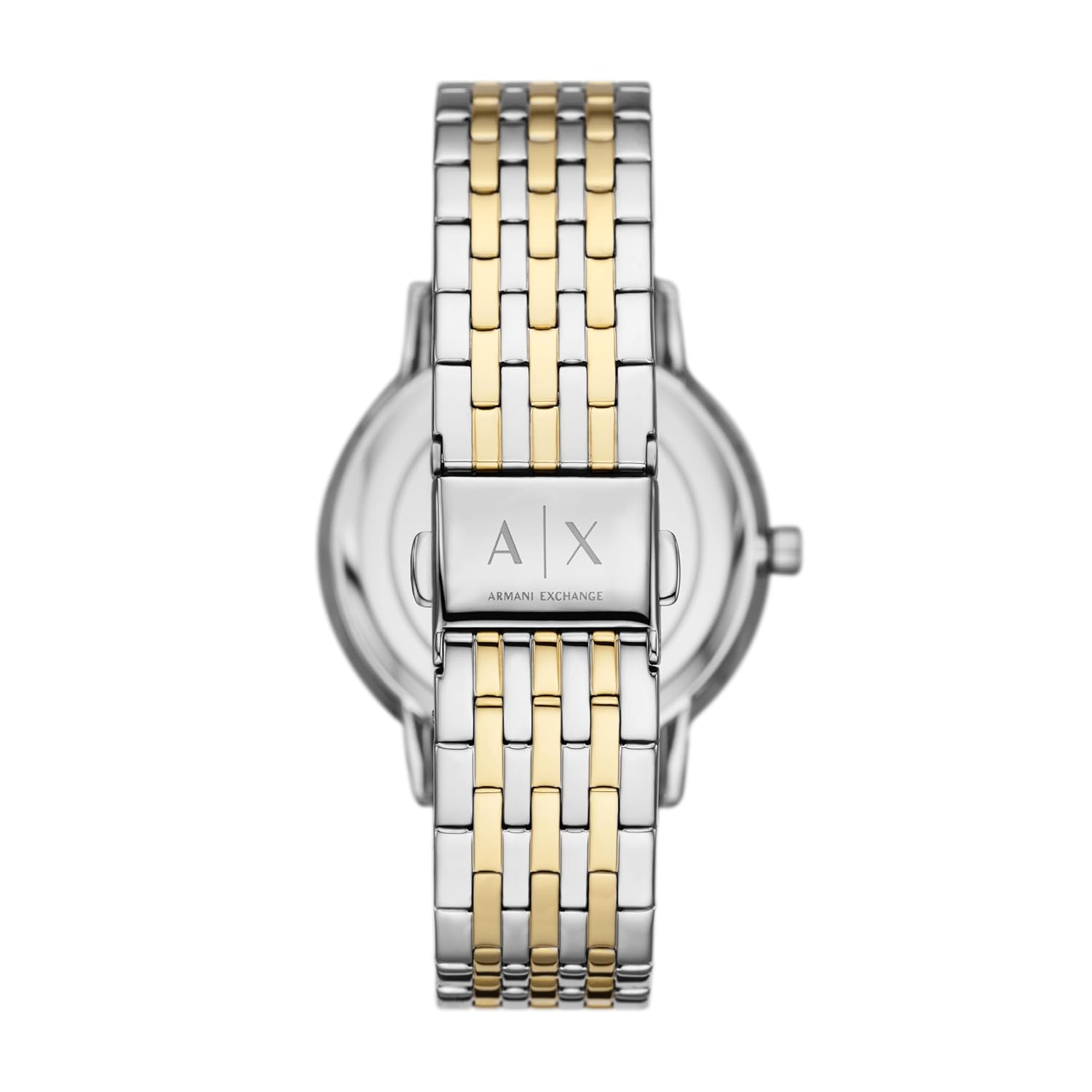Armani Exchange Womens Stainless Steel Analog Watch , Dial-Color:Silver, Band Color:Two-Tone