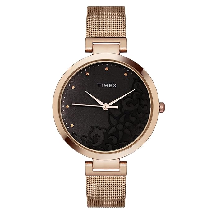 TIMEX Analog Watch for Women with Round Dial & Water Resistant Women's Wrist Watches