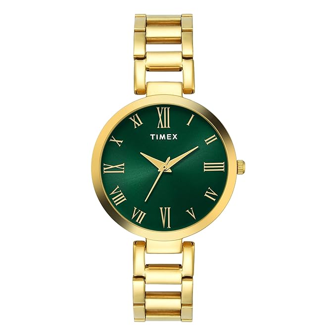 TIMEX Analog Watch for Woman with Round Dial & Water Resistant Women's Wrist Watches