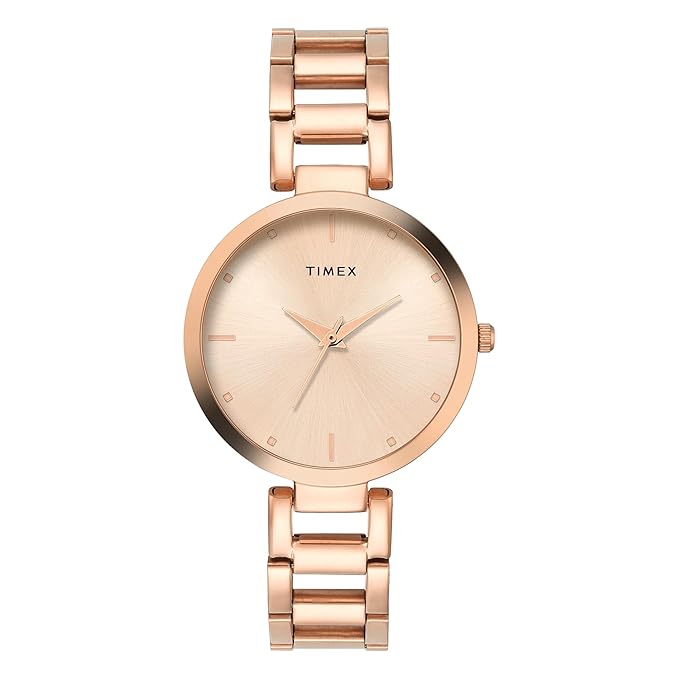 TIMEX Analog Watch for Woman with Round Dial & Water Resistant Women's Wrist Watches
