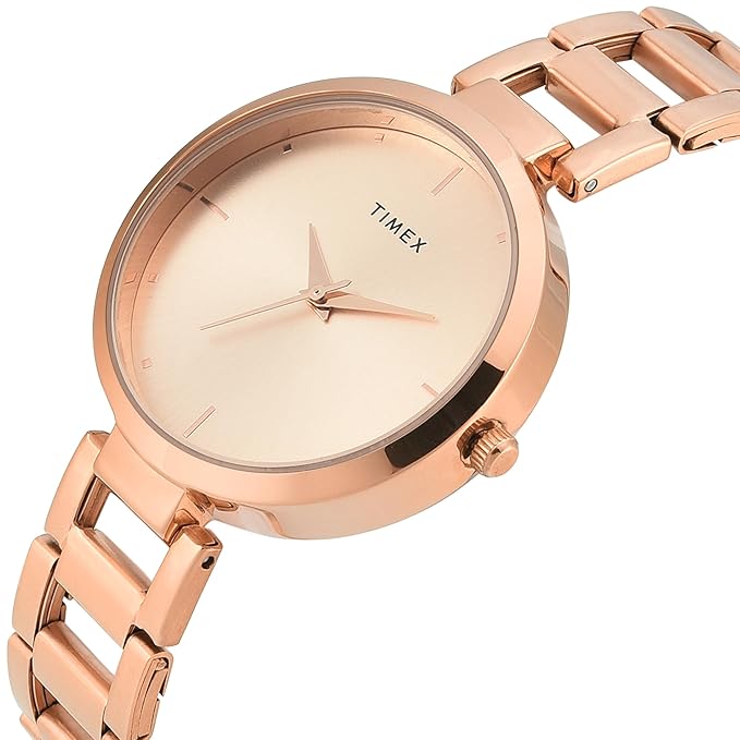 TIMEX Analog Watch for Woman with Round Dial & Water Resistant Women's Wrist Watches