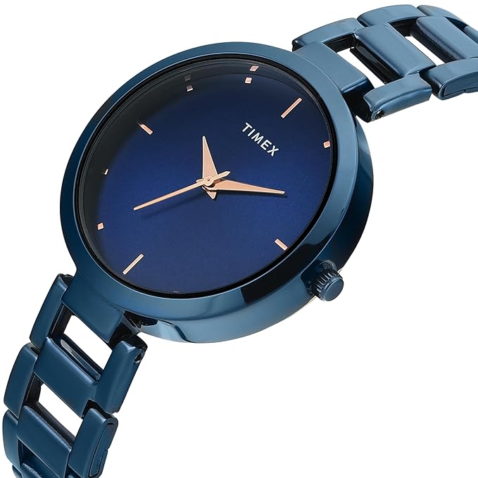 TIMEX Analog Watch for Woman with Round Dial & Water Resistant Women's Wrist Watches