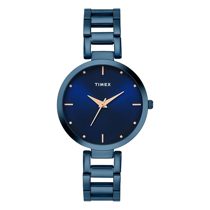 TIMEX Analog Watch for Woman with Round Dial & Water Resistant Women's Wrist Watches