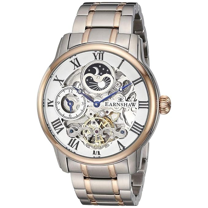 Thomas Earnshaw Men's  Longitude Analog Display Automatic self Wind Wind Two-Tone Watch