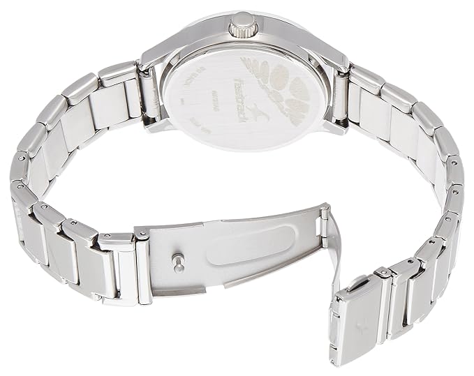Fastrack Quartz Analog Blue Dial Stainless Steel Strap Watch for Girls