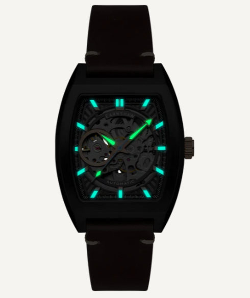 EARNSHAW WELLINGTON Skeleton Automatic Sable Black