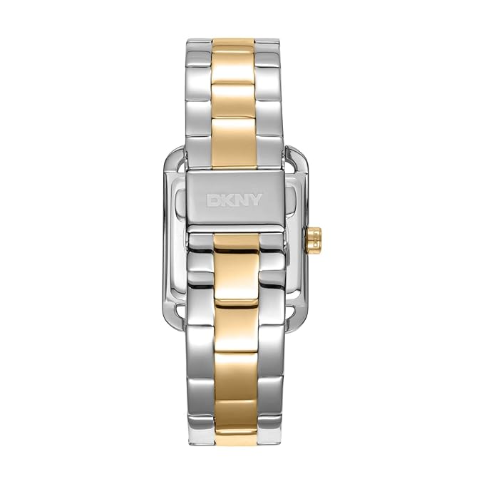 DKNY City Glitz Analog Plain 3-Hands Japanese Movement Square Dial, Diameter 27 x 34.5 MM, 30 m Water Resistance Women's Wrist Watch