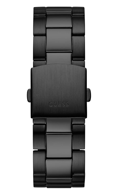 Guess Colby Collection 3 Hands Mens Analog Black Dial Coloured Quartz Watch, Round Dial with 42 mm Case Width