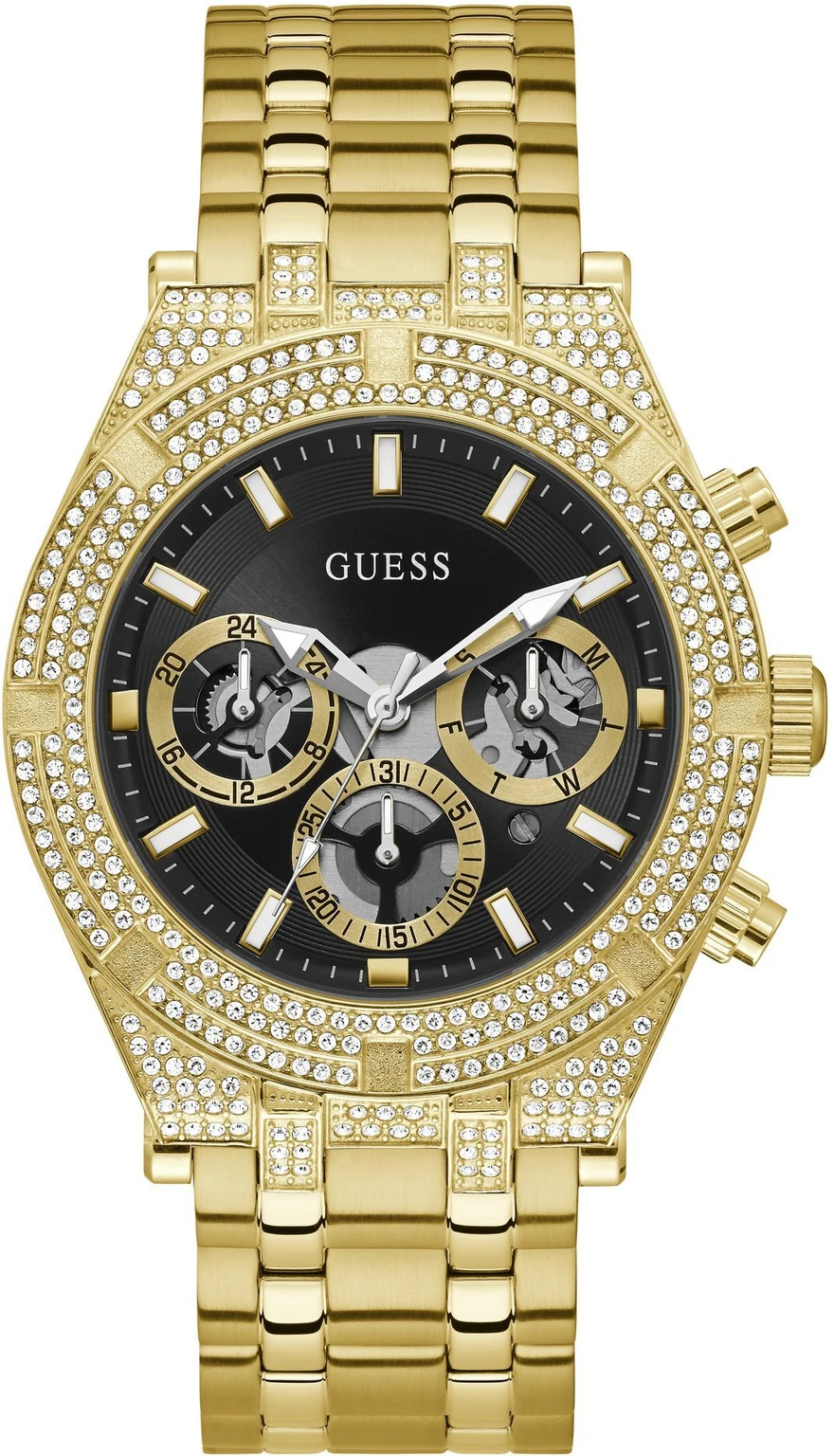GUESS Multifunction, Black Dial Analog Watch