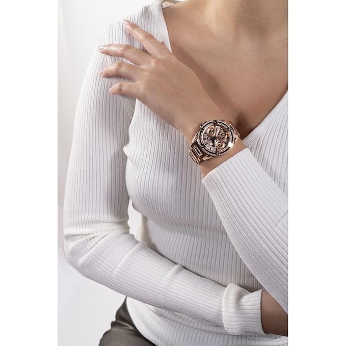 GUESS Stainless Steel Analog Gold Dial Women's Watch
